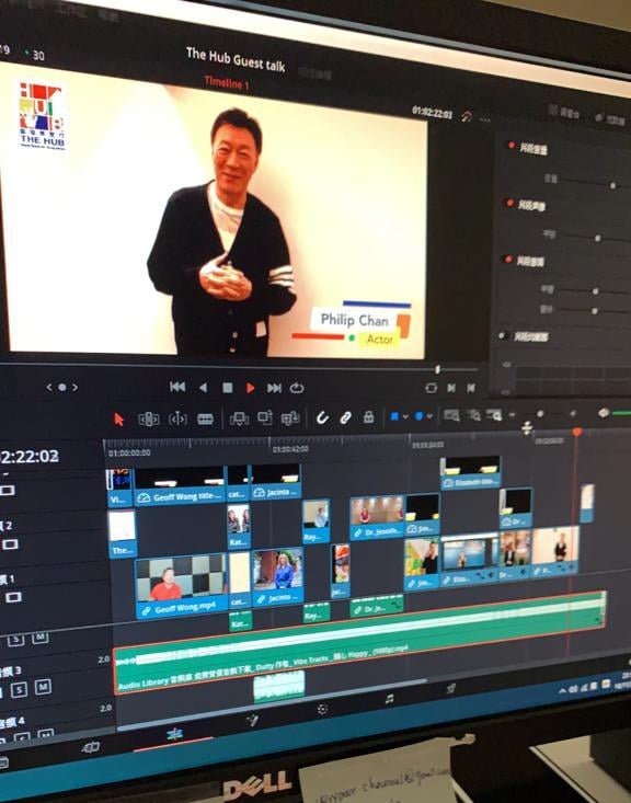 Live broadcast during virtual event.